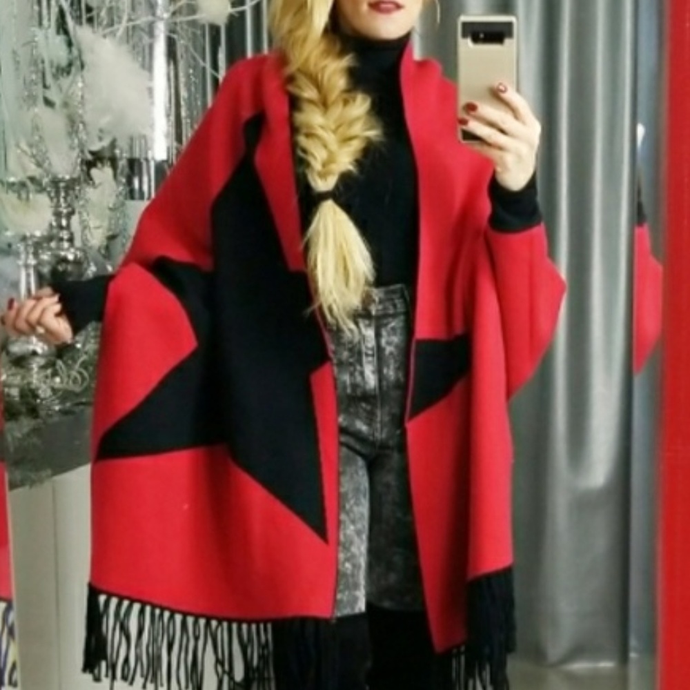 DOUBLE SIDED BLACK/RED WRAP